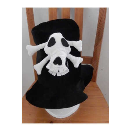 klobouk s  aplik lebky