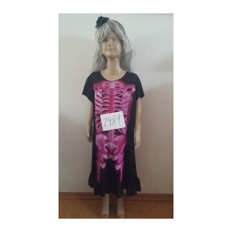 kůstka šaty - halloween č: 2981