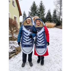 párový kostým bota, teniska