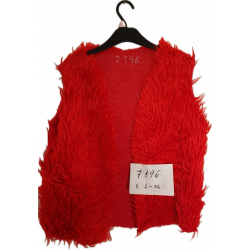 kožich, vesta čert červená...