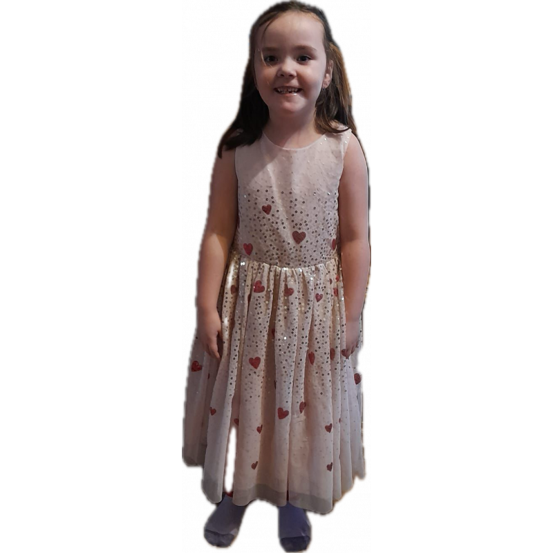 Šaty společenské, princezna srdíčka č:7509